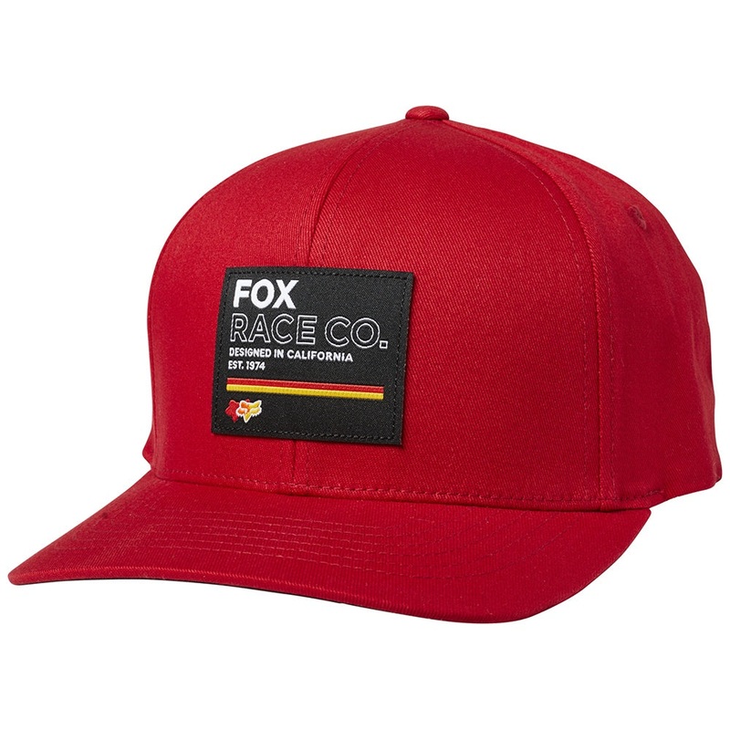 FOX ANALOG FLEXFIT HAT|Chili|S/M|L/XL