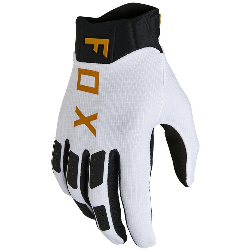FOX FLEXAIR V Adult MX Gloves|White/Black|S|M|L|XL|XXL
