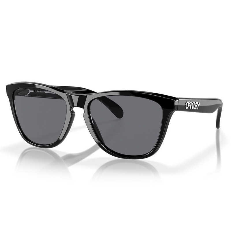 Oakley Frogskin Sunglasses – Polished Black Frame w Grey Lens