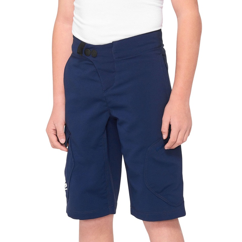 100% Ridecamp Youth Shorts|Navy|22Y|24Y|26Y|28Y