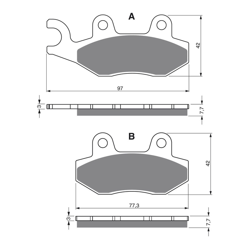 **GOLDfren Brake Pads – Off-Road Racing GF002-K5 (PR46)