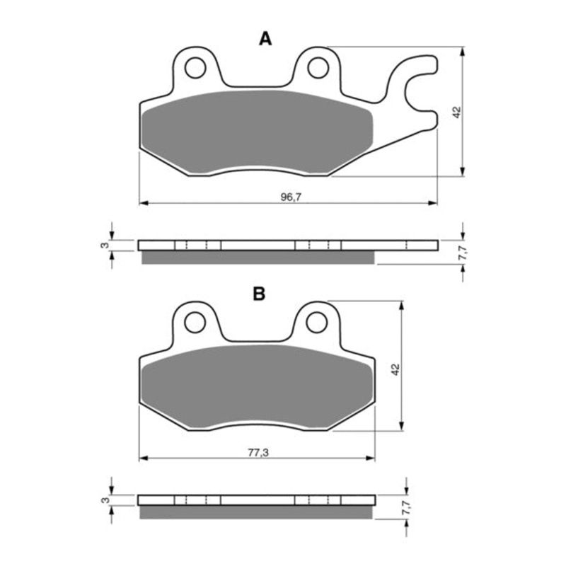 **GOLDfren Brake Pads – Off-Road Racing GF009-K5 (PR55)