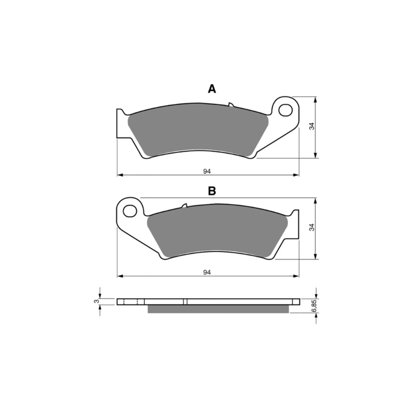 **GOLDfren Brake Pads – Off-Road Racing GF041-K5 (PR126)