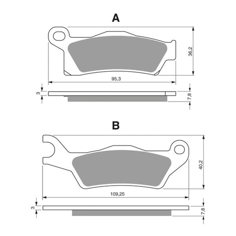 **GOLDfren Brake Pads – Off-Road Racing GF310-K5 (PR450)