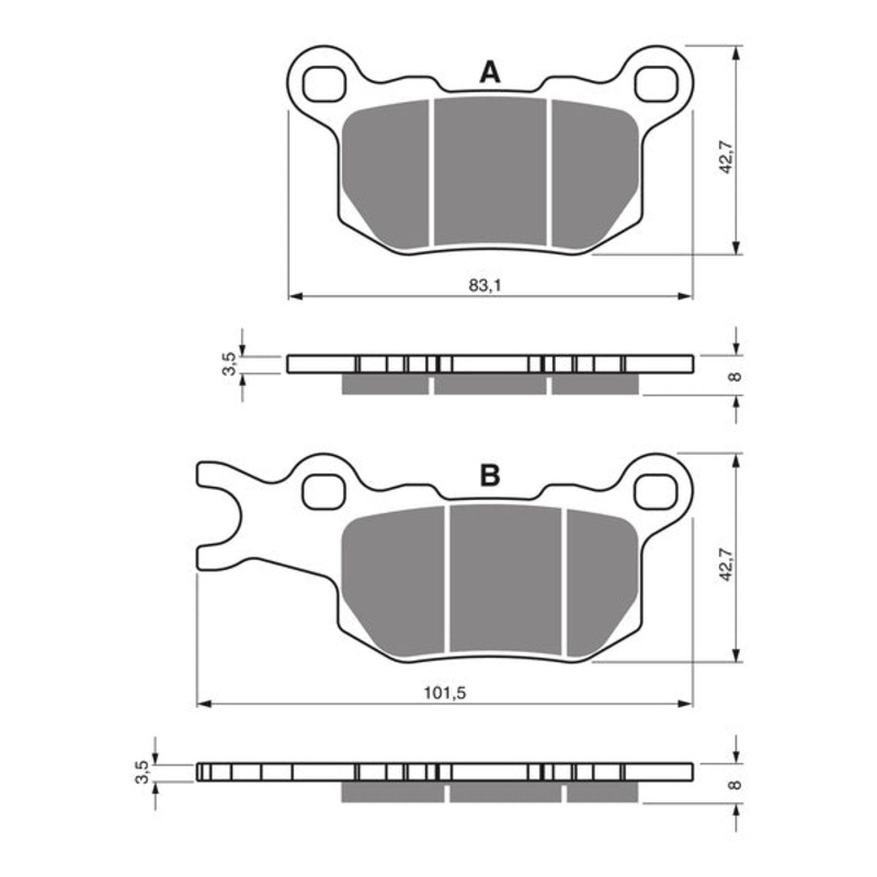 **GOLDfren Brake Pads – Off-Road Racing GF375-K5 (PR510)