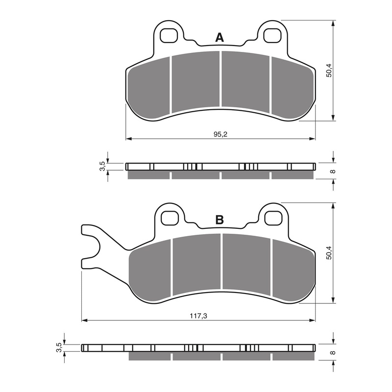 **GOLDfren Brake Pads – Off-Road Racing GF376-K5 (PR508)