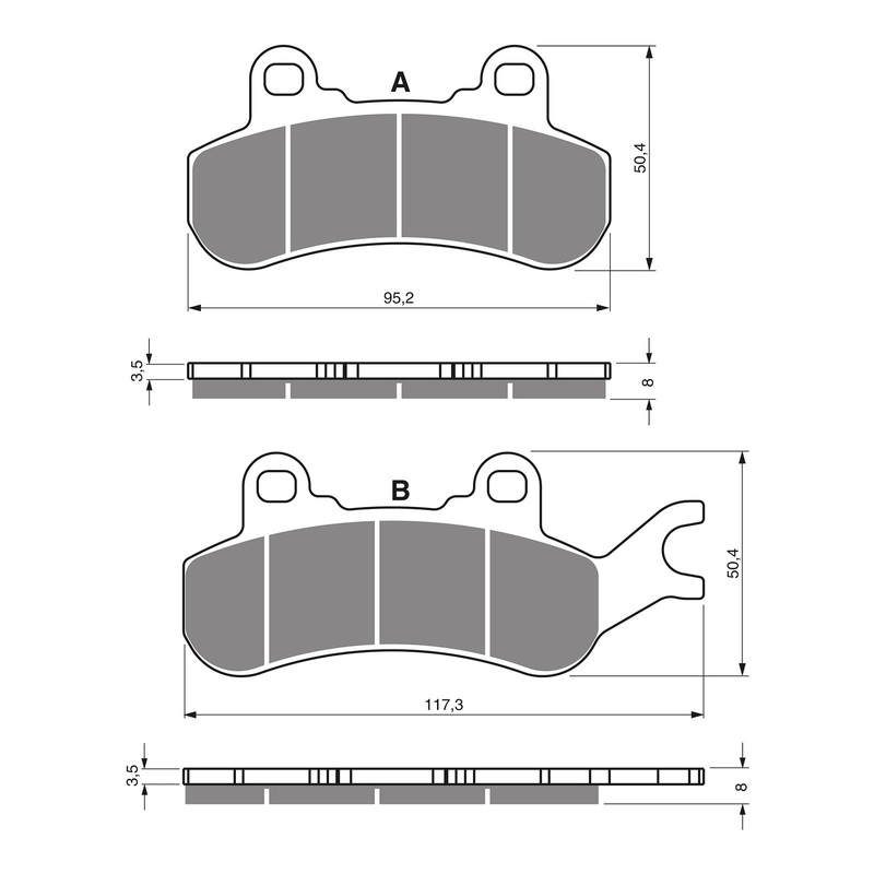 **GOLDfren Brake Pads – Off-Road Racing GF378-K5 (PR507)