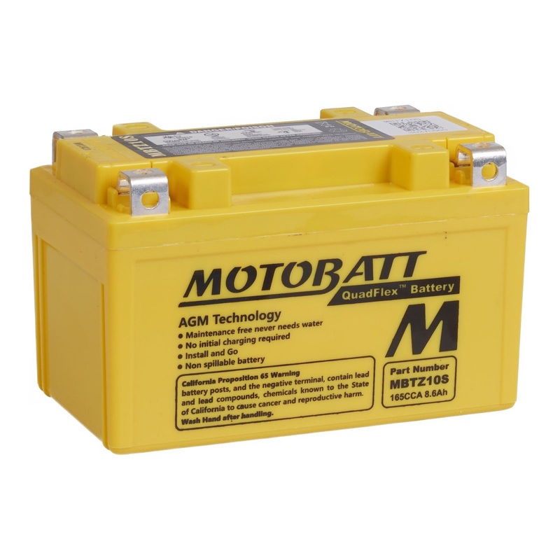 MOTOBATT Quadflex AGM Motocycle Battery – MBTZ10S