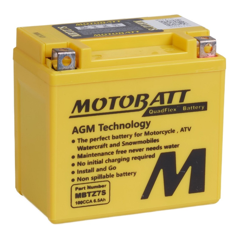 MOTOBATT Quadflex AGM Motocycle Battery – MBTZ7S