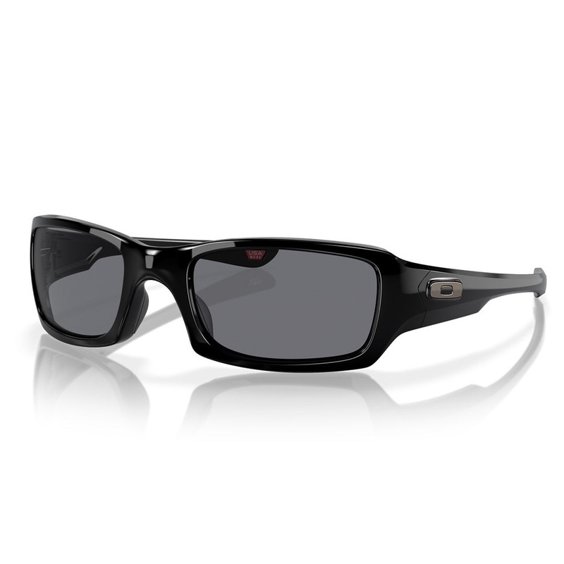 Oakley Fives Squared Sunglasses – Polished Black Frame w Grey Lens