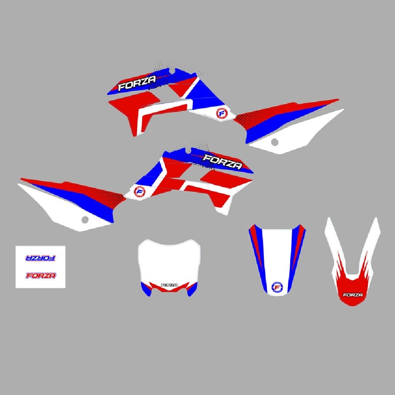 Aftermarket KRZ Style Plastic & Graphic Kit 2025 Blue Red Edition