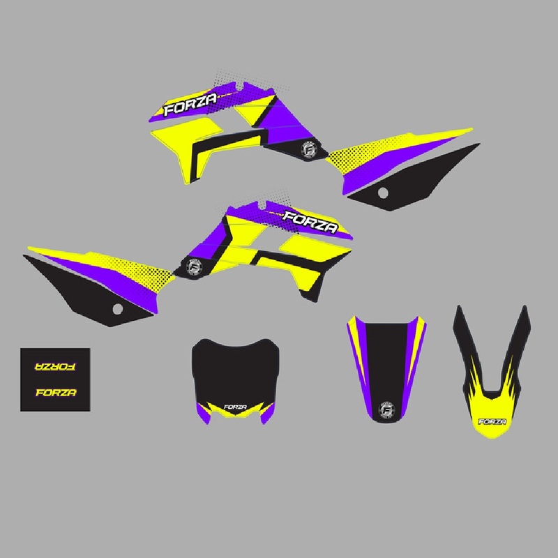 Aftermarket KRZ Style Plastic & Graphic Kit 2025 Purple Edition