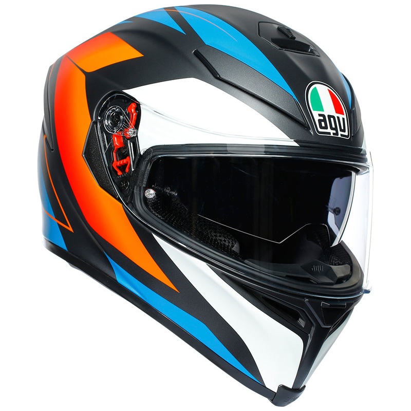 **AGV K5 S  CORE Road Helmet|Blue/Orange|XS 53-54cm|S 55-56cm|MS 57cm|ML 58cm|L 59-60cm|XL 61-62cm|XXL 63-64cm