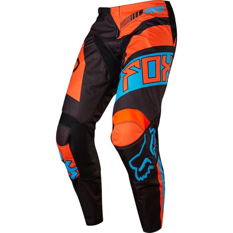 FOX 180 FALCON Youth MX Pants|Black/Orange|Waist Y18|Waist Y20|Waist Y22|Waist Y24|Waist Y26|Waist Y28