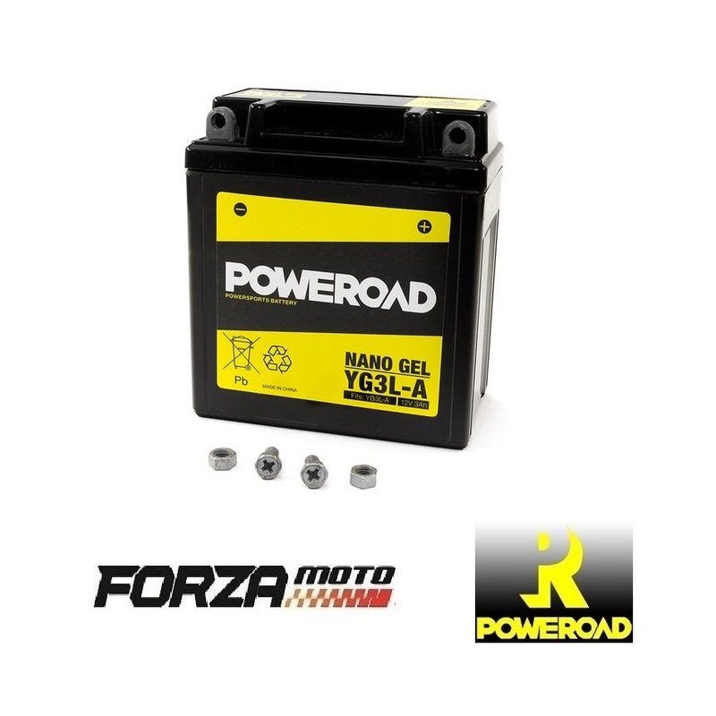 POWEROAD Nano Gel Motorcycle Battery – CYG3LA (fits YB3L-A)