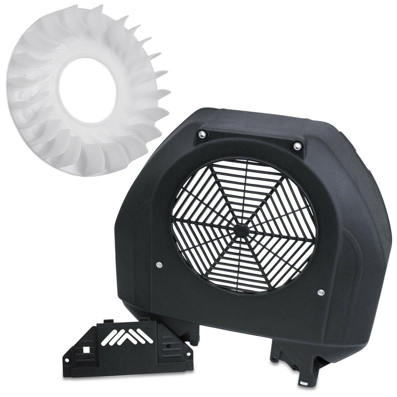 Cooling Fan & Plastic Shroud Cover Kit fits Honda GXV620, GXV670 (Black)
