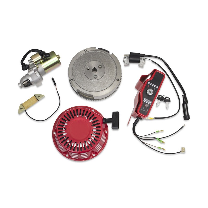 Electric Starter Motor Kit fits Honda GX240, GX270 Recoil, Ignition Coil