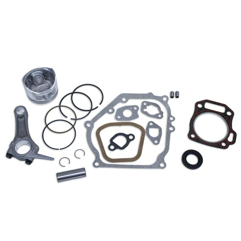 Piston Kit with Connecting Rod, Gasket Kit fits Honda GX200 6.5HP