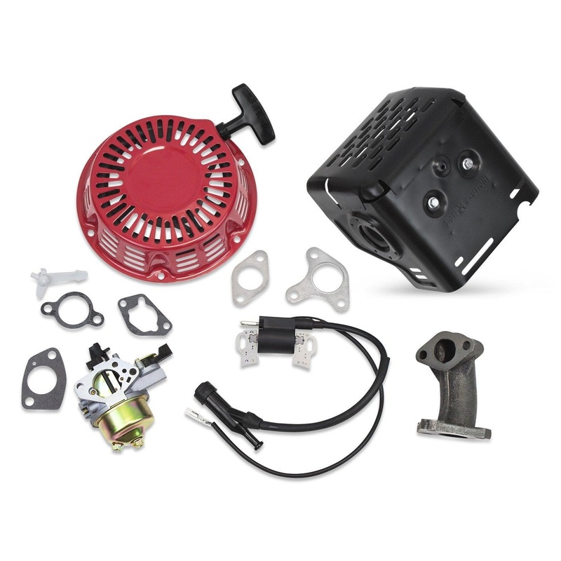 Muffler Carburetor Ignition Coil Recoil Spark Plug Kit fits Honda GX270