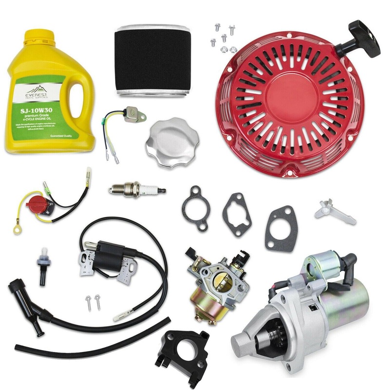 Starter Motor & Tune Up Kit fits Honda GX340 11HP, GX390 13HP