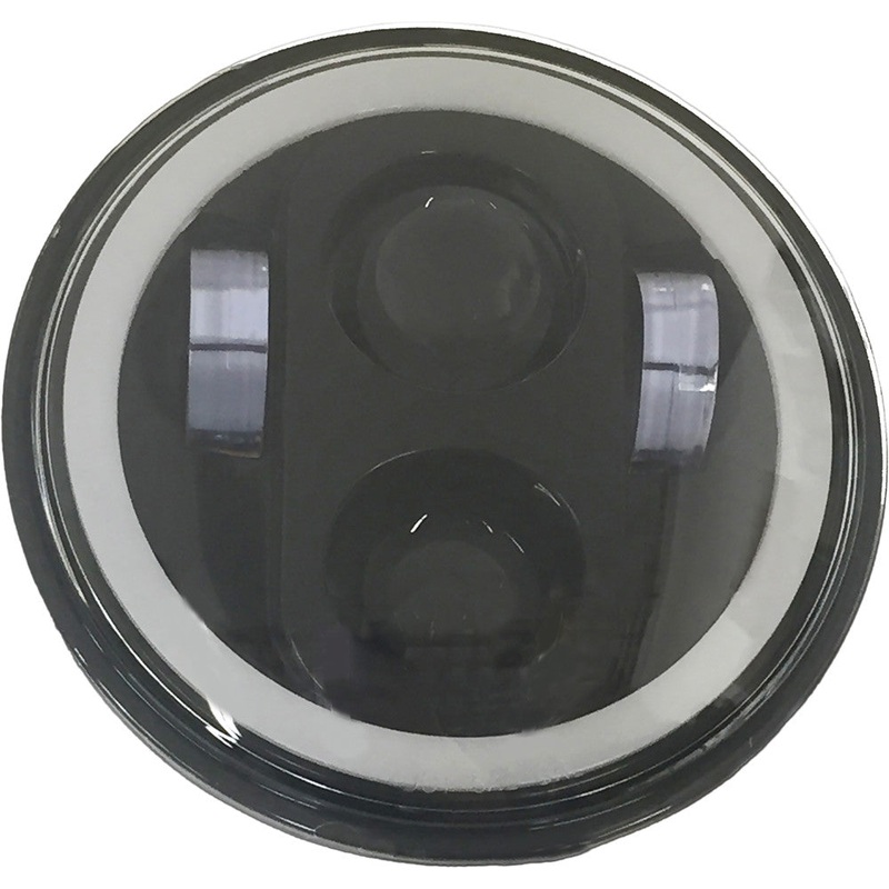 5 3/4 LED HEADLIGHT WITH FULL HALO BLACK
