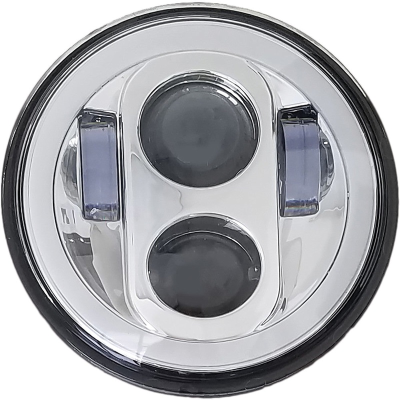 5 3/4 LED HEADLIGHT WITH FULL HALO CHROME