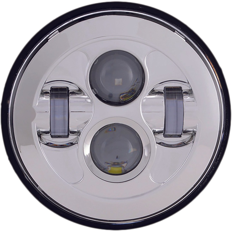 HIGH DEFINITION 7 LED HEADLIGHT CHROME