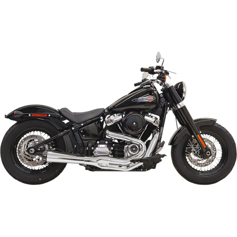 BASSANI XHAUST 2:1 Exhaust – Chrome Road Rage 2:1 Softail Exhaust