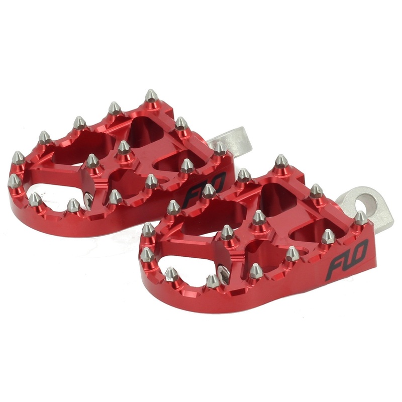 BMX STYLE FOOT PEGS RED|Red|Aluminum