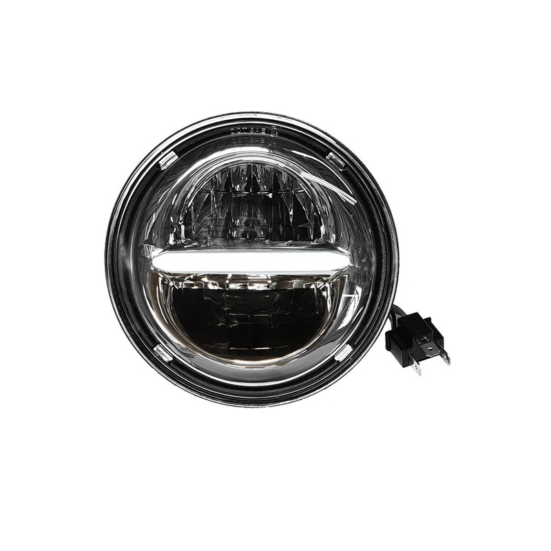 CLASSIC LED HEADLIGHT 5.75 W/DRL CHROME