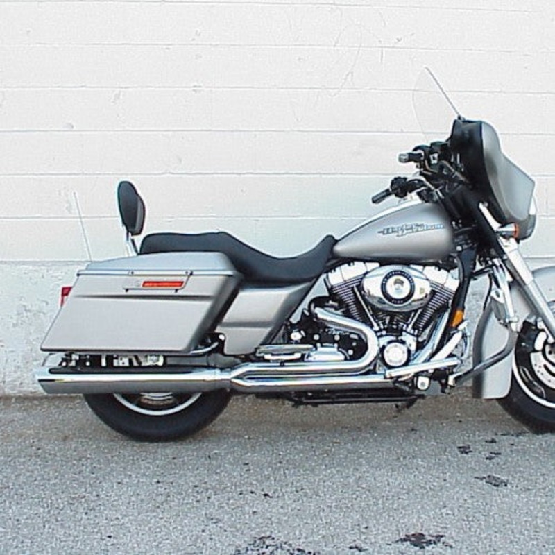 D&D 1995-2006 Harley Touring Fat Cat 2:1 Full Exhaust System Chrome with Ghost Pipe and Tips