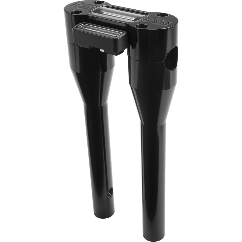 MOTO BAR RISER W/HUD 11 BLACK|Black|11 in.