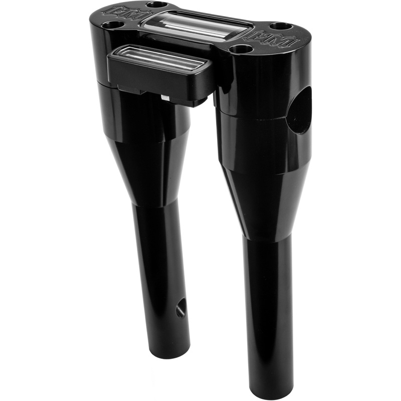 MOTO BAR RISER W/HUD 9 BLACK|Black|9 in.
