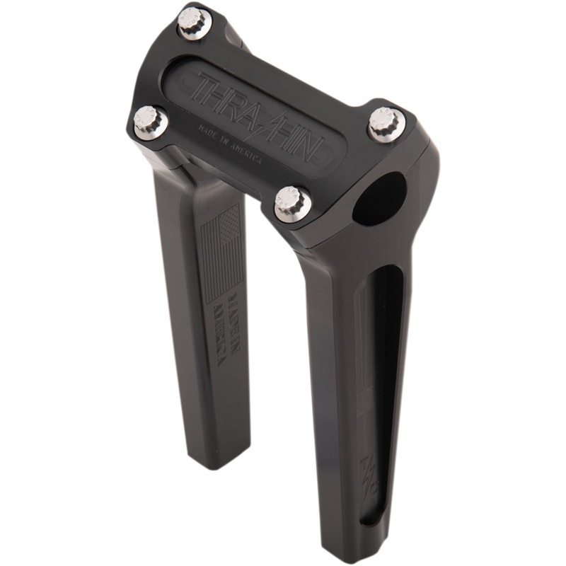 THRASHIN SUPPLY CO. Black 8 Straight Handlebar Riser Handlebar Riser