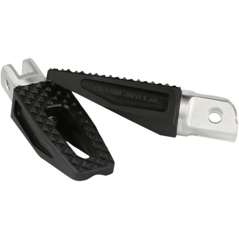 THRASHIN SUPPLY CO. Front P-54 Footpegs – Black – Slim P-54 Footpeg