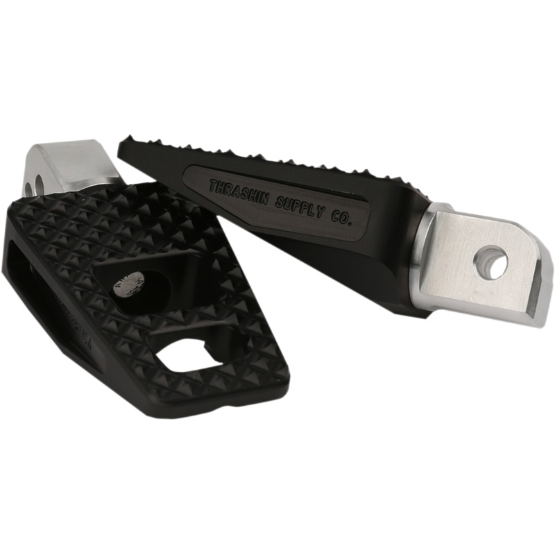 THRASHIN SUPPLY CO. Rear P-54 Footpegs – Black – Softail Footpeg