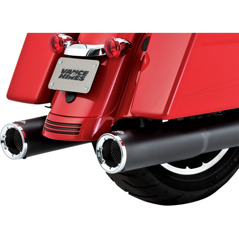 VANCE & HINES Hi Output Mufflers – Black Hi-Output Slip-On Mufflers