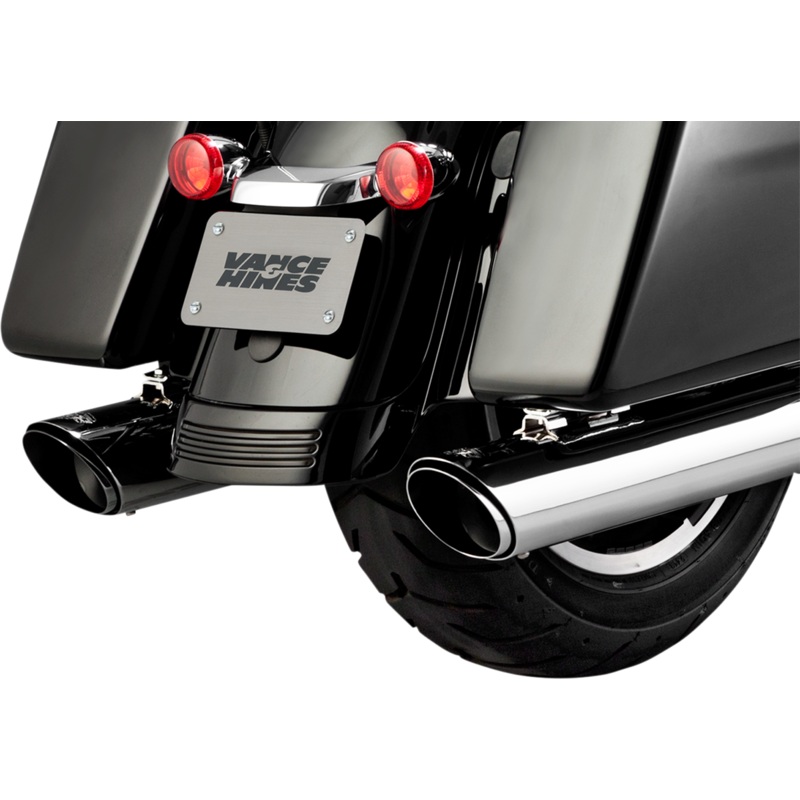 VANCE & HINES Twin Slash Muffler – Chrome – FL Twin Slash Slip-On Muffler