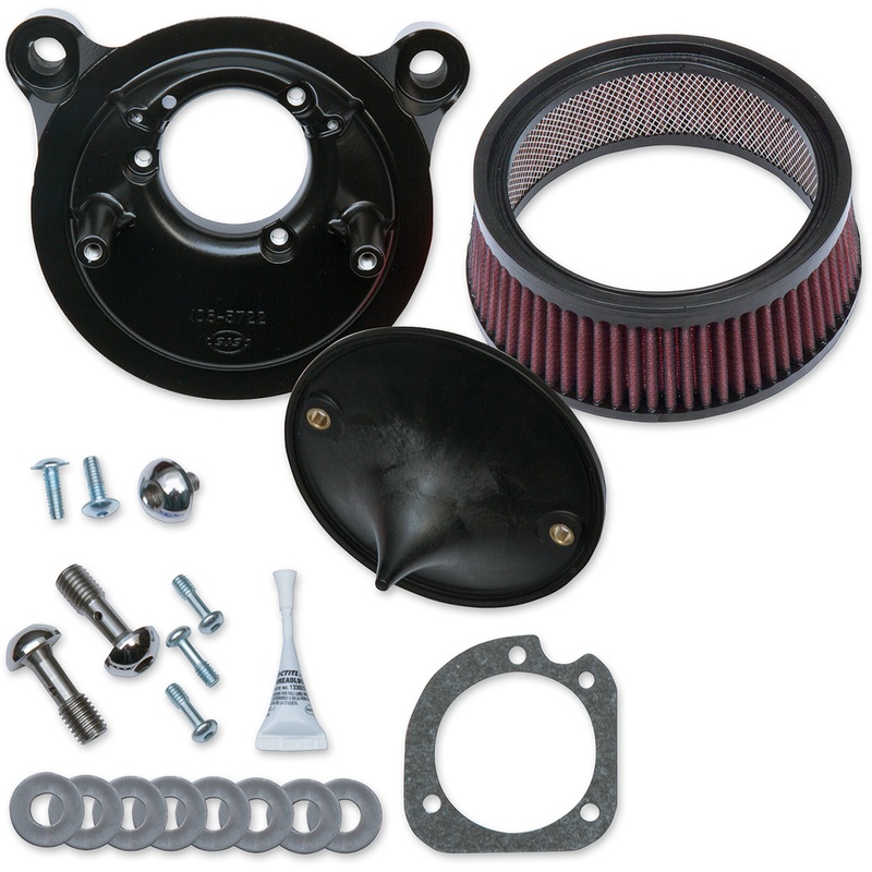 S&S CYCLE Air Cleaner Stealth 01-17 Twin Cam Super Stock Stealth Air Cleaner Kit