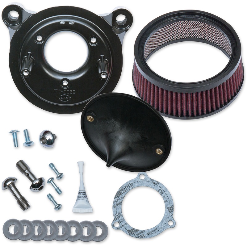 S&S CYCLE Air Cleaner Stealth 08-17 Throttle By Wire Super Stock Stealth Air Cleaner Kit