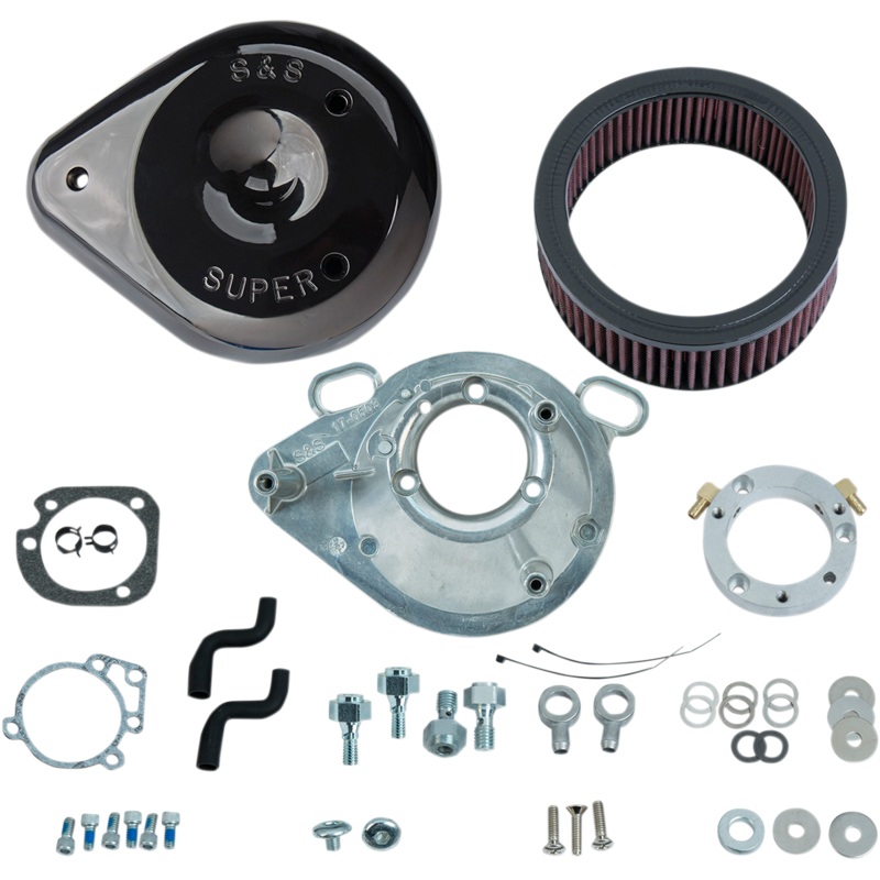 S&S CYCLE Air Cleaner Tear-Drop 01-17 Black Air Cleaner