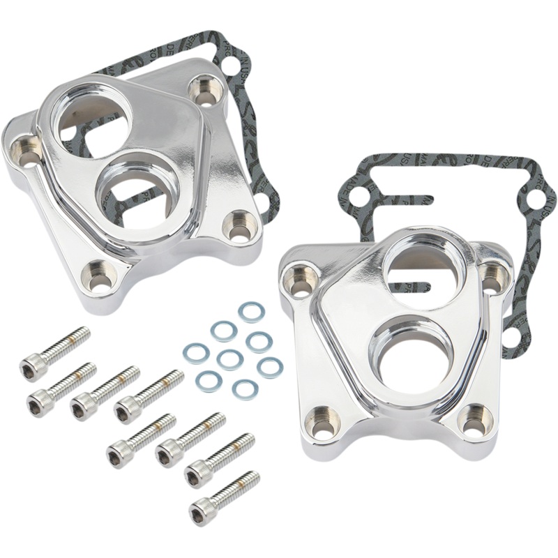 S&S CYCLE Chrome Lifter Cover Twin Cam Billet Tappet Covers