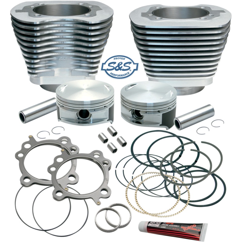 S&S CYCLE Cylinder and Piston Kit Cylinder & Piston Kit for 106 Stroker Motor