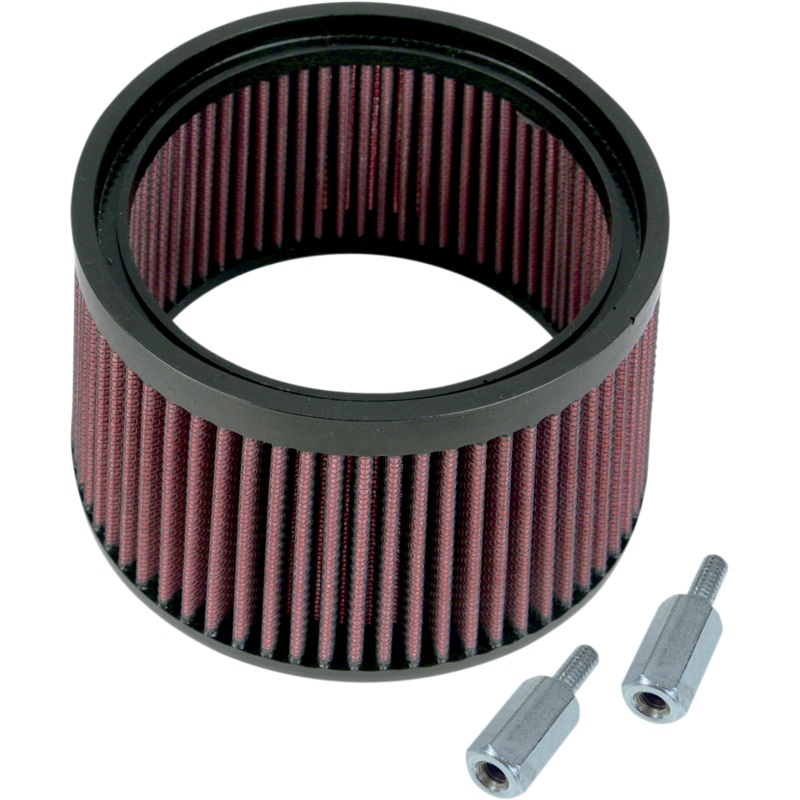 S&S CYCLE Filter Air Cleaner Stealth High-Flow Optional Stealth Hi-Flo Filter Kit (1 Taller)