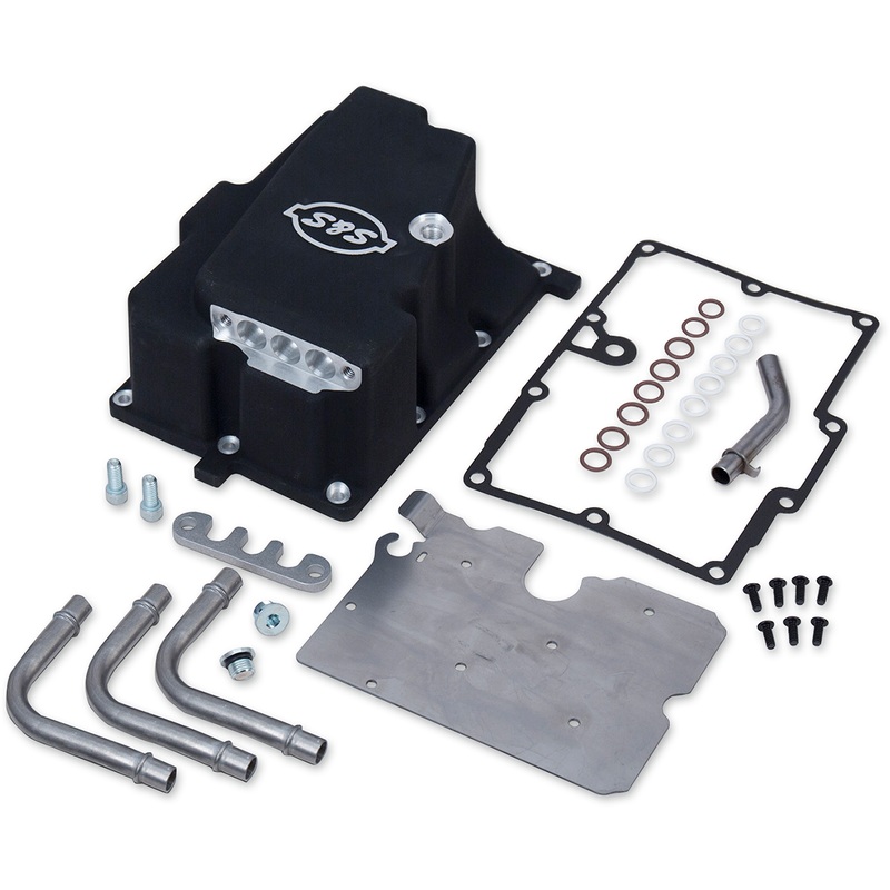 S&S CYCLE Motor Install Kit – Black – FXD Long-Block Installation Kit