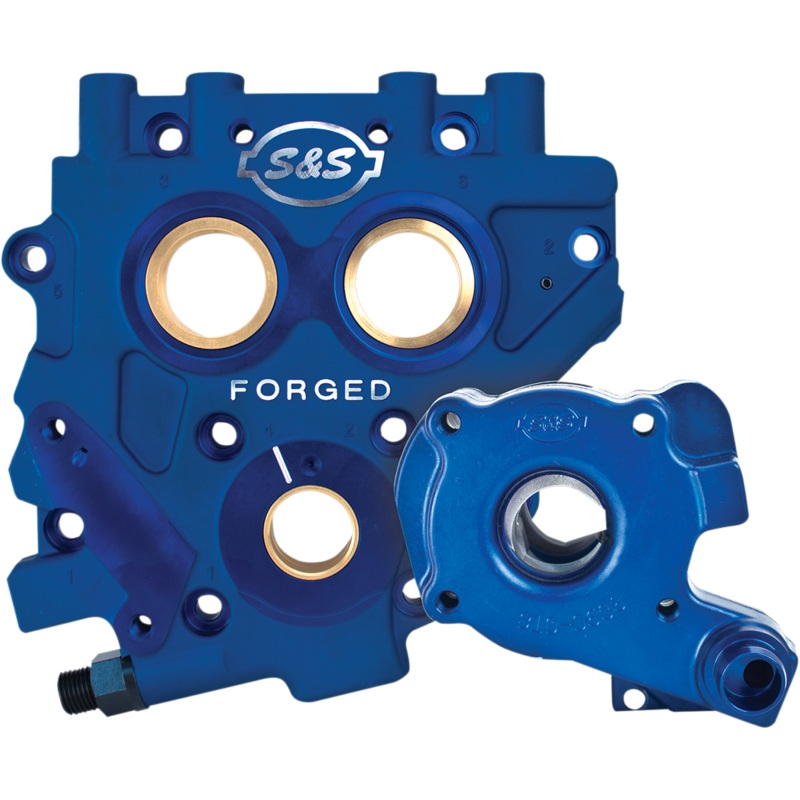 S&S CYCLE Oil Pump with Cam – Plate Twin Cam TC3 Oil Pump and Cam Support Plate Kit