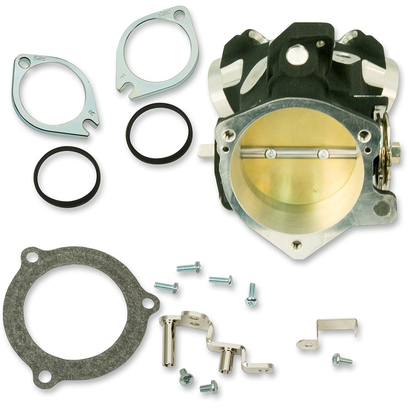 S&S CYCLE Throttle Body 66mm Set Up Kit -05 Throttle Hog Cable Operated Throttle Body