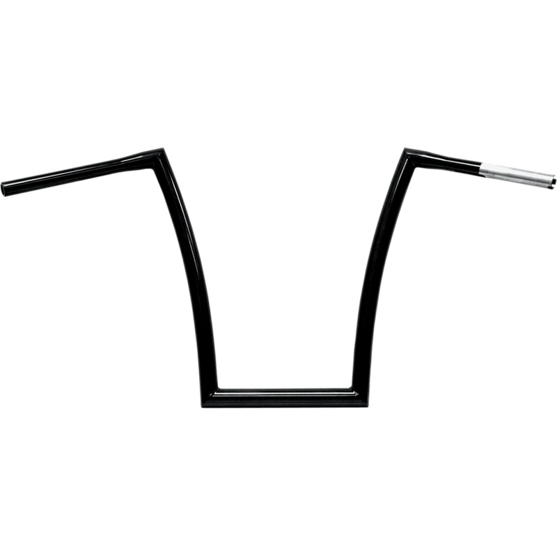 TODD’S CYCLE Black 1-1/4 Fat Bobber Strip Handlebar With 17 Rise 1-1/4 Strip Handlebar