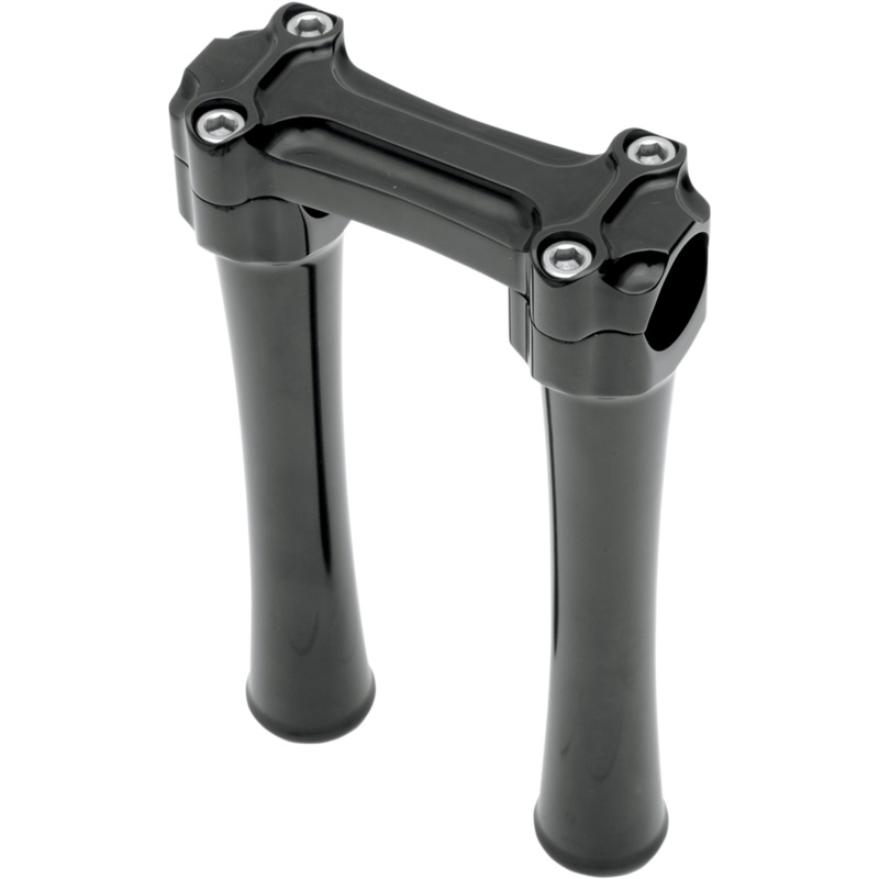 TODD’S CYCLE Black 8 Bone Riser for 1 Handlebars Bone Bar Handlebar Clamp & Riser Kit