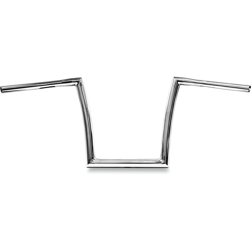 TODD’S CYCLE Chrome 1-1/4 Fat Bobber Strip Handlebar With 12 Rise 1-1/4 Strip Handlebar